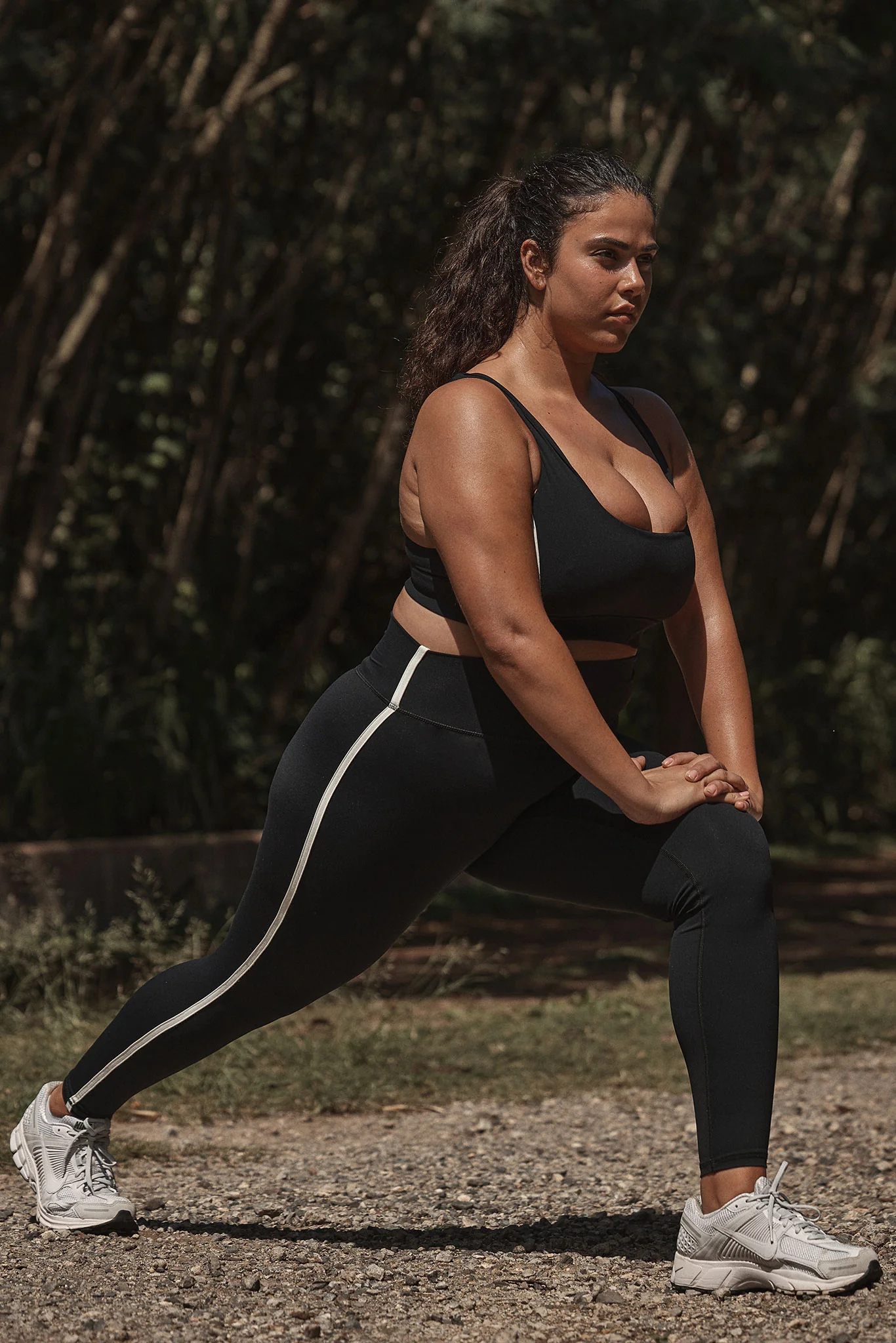 Acadia Legging 27" - Black/Ivory - Image 5