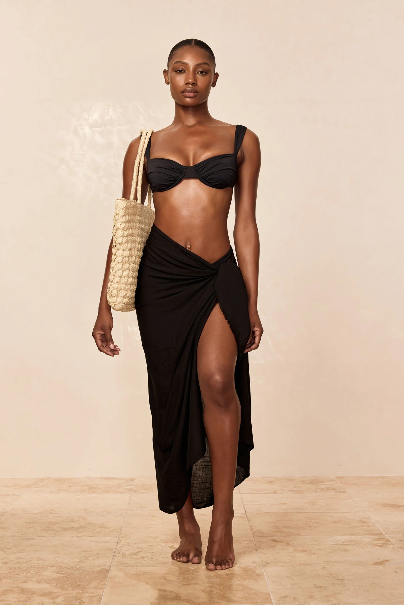 Amalfi Sarong - Black - Image 3