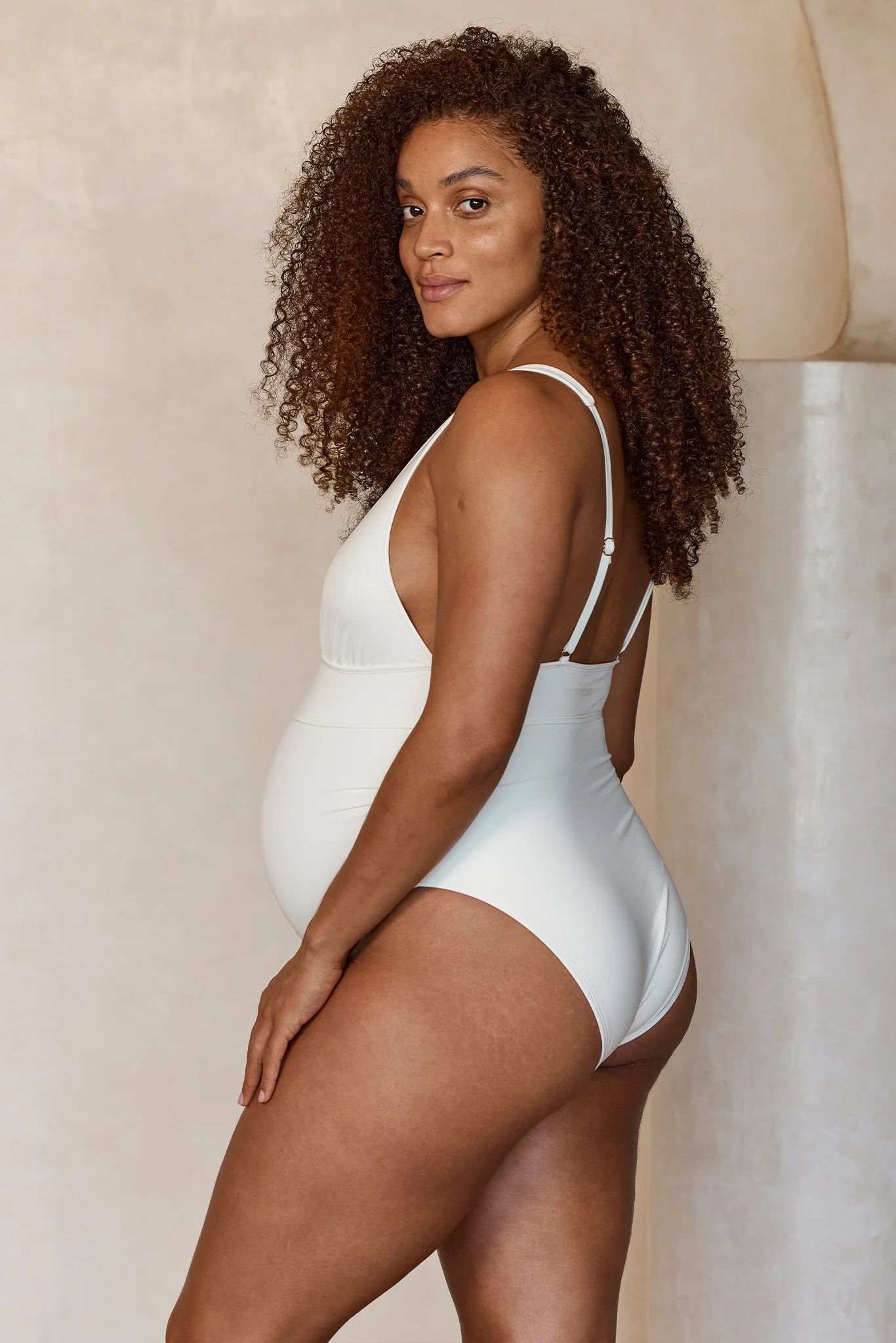 Maternity Portofino One Piece - Ivory - Image 3