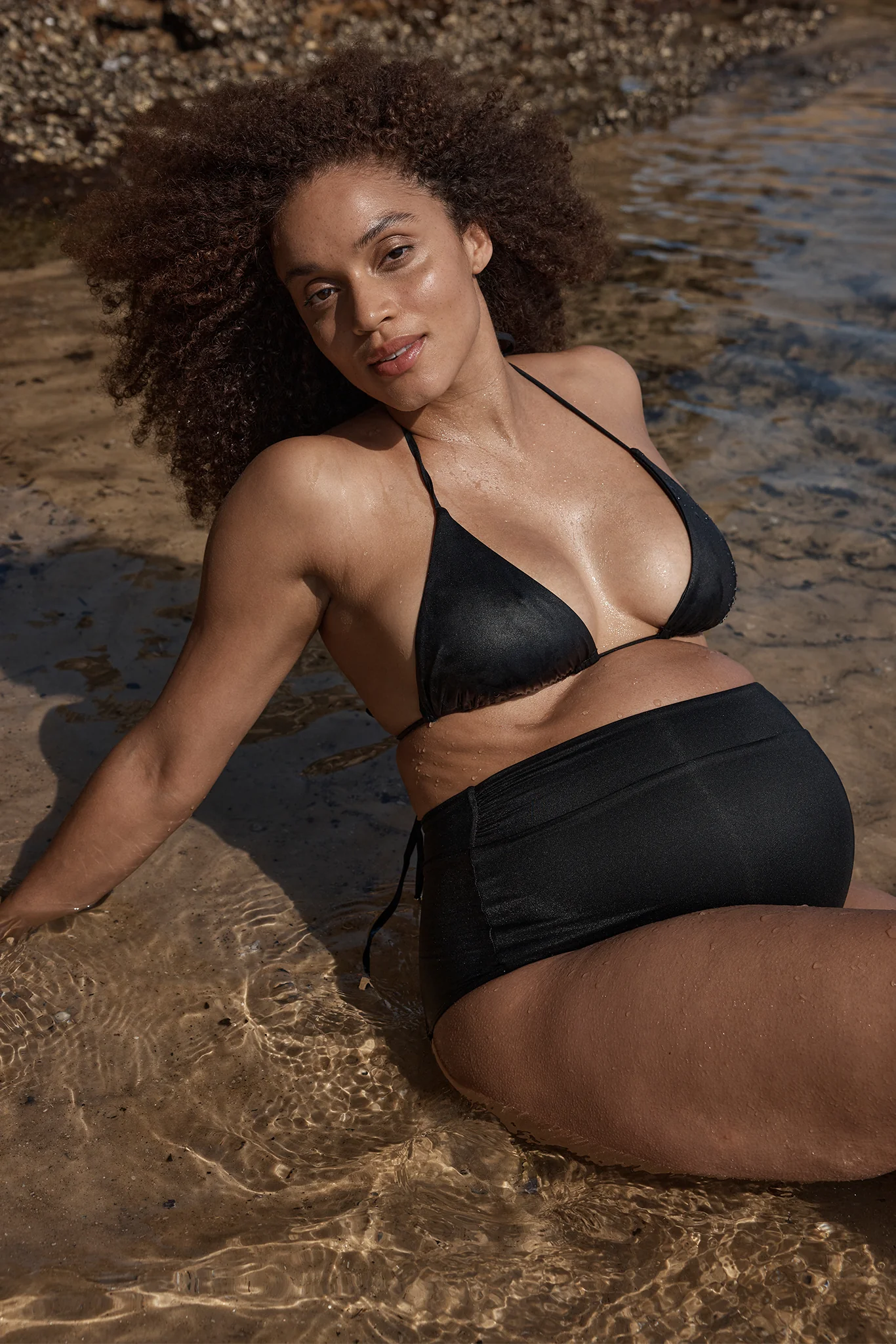 Maternity Sorrento Bottom - Black - Image 7