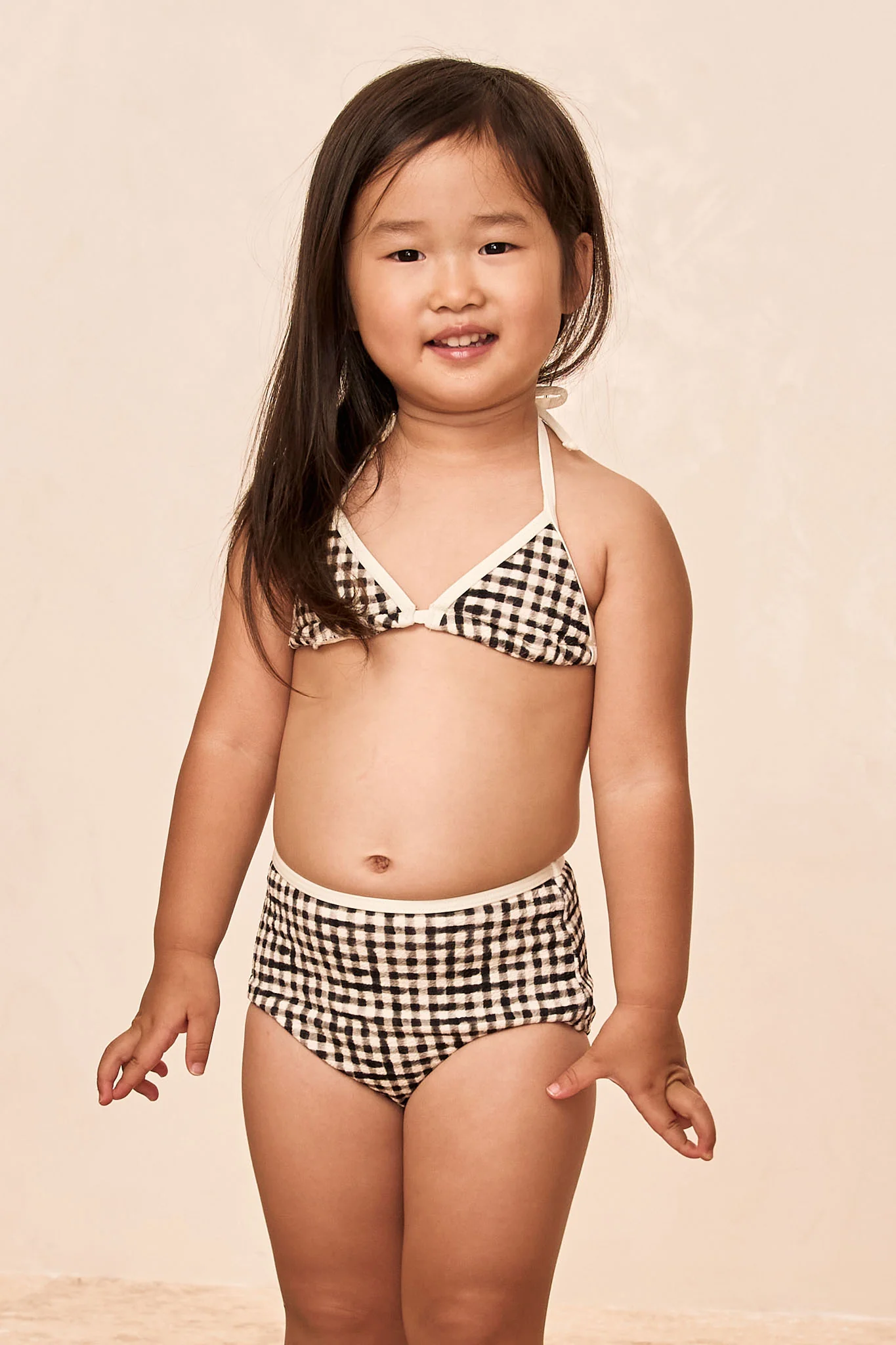 Palma Top & Seychelles Bottom Set - Black Gingham - Image 3