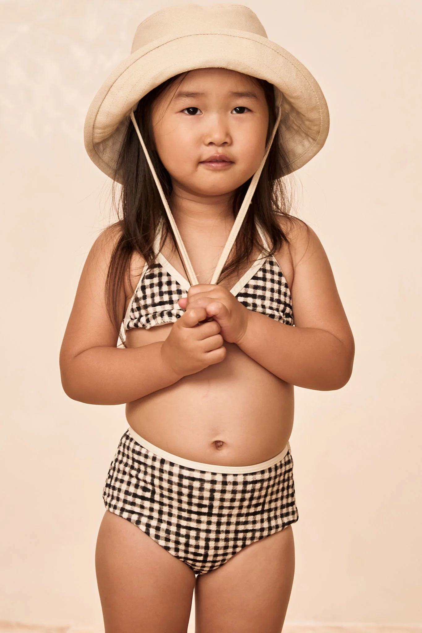 Palma Top & Seychelles Bottom Set - Black Gingham - Image 4