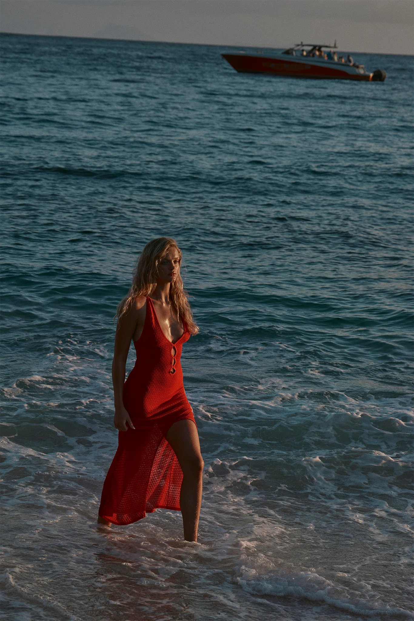 Ramatuelle Dress - Chili Pepper Lace Crochet - Image 9